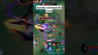 TOP 1 GLOBAL DYROTH NEW BUILD AND EMBLEM FOR SOLO RANKED GAME  AUTO WINSTREAK  E2 [upl. by Yenolem]