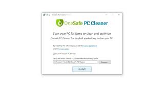 Tutorial Install OneSafe PC Cleaner New Look [upl. by Barbaresi357]