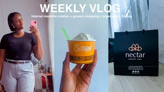 WEEKLY VLOG  Internal medicine rotation  grocery shopping  organizing  filming  lots more [upl. by Rubetta]