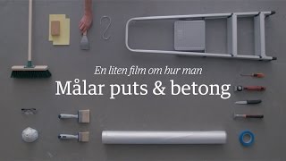 Måla puts och betong – Hur gör man  Beckers Färg [upl. by Yhtamit]