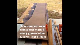 Cutting the Masonite into Strips [upl. by Ainet]