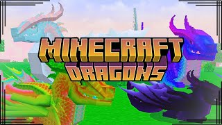 Coolest Minecraft DRAGONS addon for BedrockMCPE 120 [upl. by Ardnuek121]