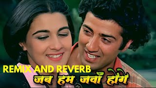 Jub Hum Jawan Hongay Janay Kahan Hongay  Film Betaab Sunny Deol song AiSongsMakerr [upl. by Htor122]