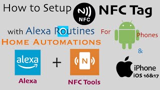 How to Setup NFC Tag with Amazon Alexa Routines amp NFC Tools for Home Automation  Washer amp Dryer [upl. by Penthea]