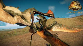 Tropeognathus Hunting Animation vs Dimorphodon and Cearadactylus Shorts [upl. by Elizabet984]