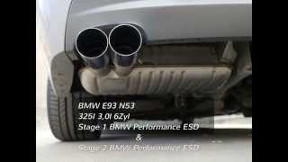 BMW E93 325i N53 Performance Supersprint Auspuff Exhaust Soundfile [upl. by Mutz]