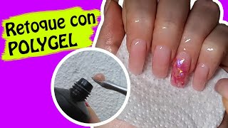 Cómo hacer el RETOQUE de UÑAS con POLYGEL  relleno o mantenimiento de uñas [upl. by Yahska]