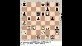 Stockfish 17 vs Grapefruit 1  Queens Pawn Classical Defense chess [upl. by Thorvald]