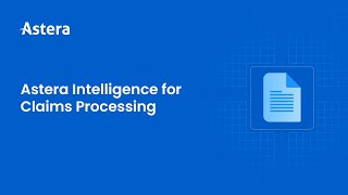 Astera Intelligence for Claims Processing [upl. by Ahseikan]