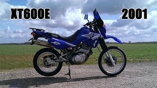 Yamaha XT600E  Walkaround  FlyBy  Laser Exhaust Sound [upl. by Inneg]