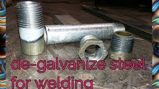 How to degalvanize Steel for welding [upl. by Edge]