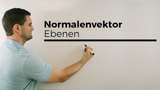 Normalenvektor bei Ebenen Vektorgeometrie Begriffsklärung  Mathe by Daniel Jung [upl. by Karna139]