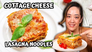 Make Keto Lasagna Noodles out of Cottage Cheese [upl. by Nednil886]