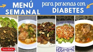 Menú semanal para DIABÉTICOS fácil y barato  Cocina de Addy [upl. by Ennaeirb]