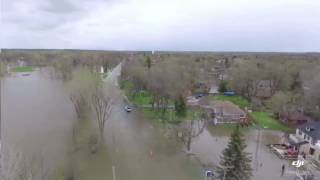 Inondation Vaudreuil Qc Flooding 2017 drone footage [upl. by Cort216]