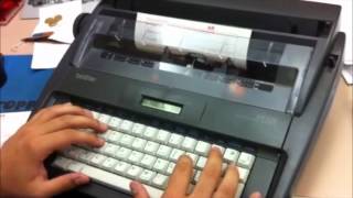 Brother AX525 Word Processing Typewriter [upl. by Krantz444]