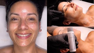 DERMALOGICA FACIAL WITH PRO TIPS  CUSTOM DERMALOGICA PRO PEEL FOR AGING AND DISCOLORATION [upl. by Ymmij]