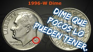 La moneda de 10 centavos más valiosa para los coleccionistas  1996 W Dime [upl. by Alrak750]