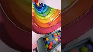 marble Run Race ASMR 152 Wooden Wave Course Colorful Marbles marblerun marblerunrace asmr [upl. by Flatto]