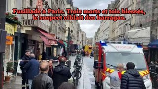 Fusillade à Paris Trois morts et tois blessés le suspect ciblait des harragas [upl. by Llebanna]