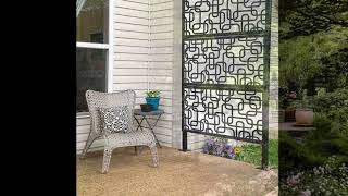 Metal Panel Privacy Screen Fence Installation Guide [upl. by Inalel927]