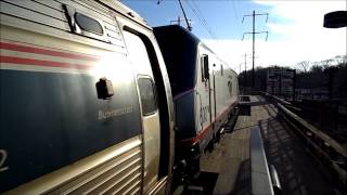 Amtrak HD Siemens ACS64 AC Traction Motor Start Up Sound 600 Departing Metropark with Train 129 [upl. by Sirehc198]