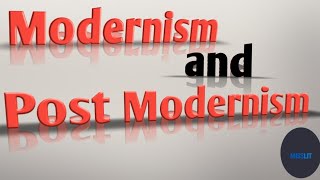 Difference between Modernism and Postmodernism in urdu Hindi literary Theory Critical Theory [upl. by Kcinimod541]