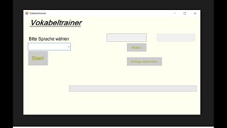 Vokabeltrainer programmieren Teil 1 Windows Forms C [upl. by Snowber255]