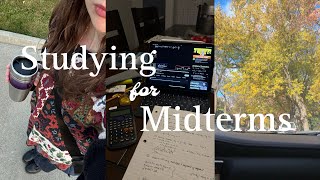 Intense study vlog  studying for 3 midterms waking up early and working hard [upl. by Uhn]