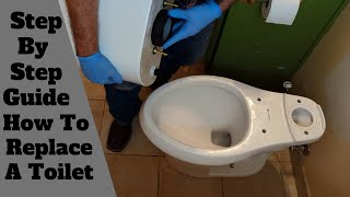 How To Replace A Toilet Step By Step [upl. by Janetta608]