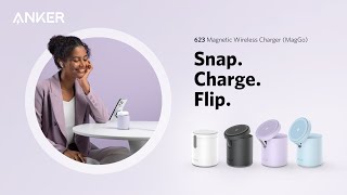 Anker 623 Magnetic Wireless Charger MagGo  Snap Charge Flip [upl. by Ysac]