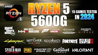 Ryzen 5 5600G  Vega 7  Test in 15 Games in 2024 [upl. by Jackquelin]