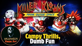 KILLER KLOWNS FROM OUTER SPACE  Movie Review  Halloween Horror Fest [upl. by Fatma]