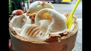 Never Seen Before  Coconut Ice Cream  FAMOUS BANGKOK STREET FOODS  BANGKOK MIDNIGHT STREET FOODS [upl. by Mcbride317]