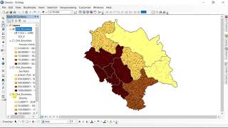 Making of Choropleth Dot Density Pie Diagram and Bar Graph maps in ArcGIS [upl. by Amihsat]