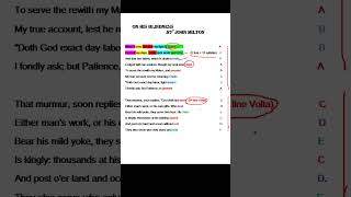 Sonnet in English Literature  Use of iambic pentameter amp Rhyme scheme [upl. by Conah]