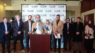 CAIRChicago Press Conference addressing Islamophobic tweets by IL District 6 Sen Sara Feigenholtz [upl. by Yetah292]