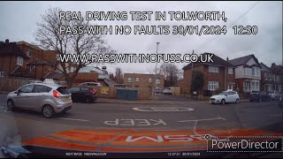 REAL DRIVING TEST ROUTE IN TOLWORTH 2 [upl. by Yror988]