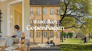 travel diary  Copenhagen 🚲 Kings garden Design museum the Royal Library Nyvahn [upl. by Mill]