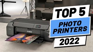 Top 5 BEST Photo Printers of 2022 [upl. by Alhahs]