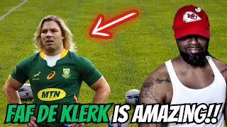 FIRST TIME WATCHING Faf De Klerk  THE GIANT SLAYER HIGHLIGHTS REACTION [upl. by Marigold]