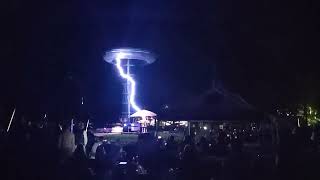 40 ft Tesla Coil  LightningOnDemand at the teslasciencecenteratwarden8614 [upl. by Walke511]