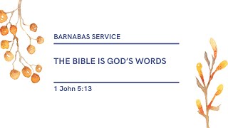 11032024  Barnabas Youth Group  The Bible is Gods Word [upl. by Rollo518]