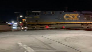 CSX I03212 flies past Kingstree SC with 5500 Spirit of Cincinnati leading [upl. by Rochelle719]