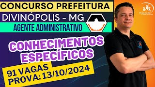 04  Concurso Prefeitura de Divinopolis  Agente Administrativo  Conhecimentos Específicos [upl. by Poyssick368]