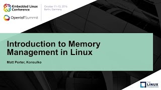 Introduction to Memory Management in Linux [upl. by Shank]