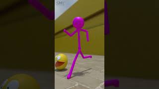 👟 RUN PACMAN RUUUUUN  🏃‍♂️‍➡️😵‍💫pacman funny stickman [upl. by Etnuhs183]