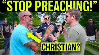 quotChristiansquot at Music Festival Call the Police on Street Preacher [upl. by Eiramrefinnej]