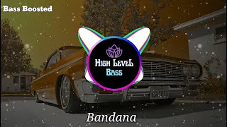 Bandana Bass Boosted Shubh  Latest Punjabi Songs 2024 [upl. by Esilrac]