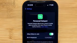 How to Share Personal Hotspot on New iPhones [upl. by Elocn]